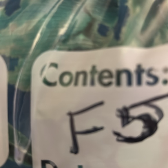 Johnny Was Sheer Blue Green 3/4 Sleeve Blouse - Picture 16 of 16